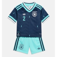 Camiseta Alemania Antonio Rudiger #2 Segunda Equipación Replica Mundial 2026 para niños mangas cortas (+ Pantalones cortos)